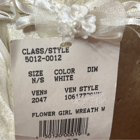 David’s Bridal Flower Girl Elegant Ivory Bow Headband NWT - Picture 4 of 6